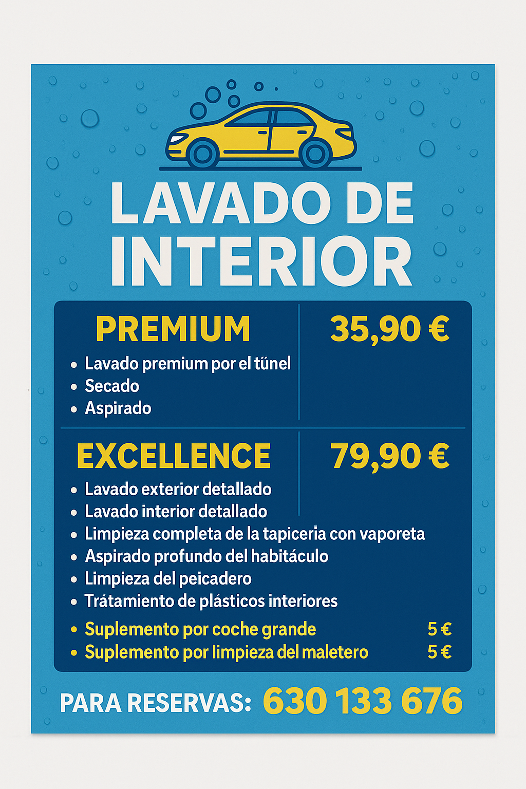 LAVADO EXPRES PREMIUM - Nex Wash Reus
