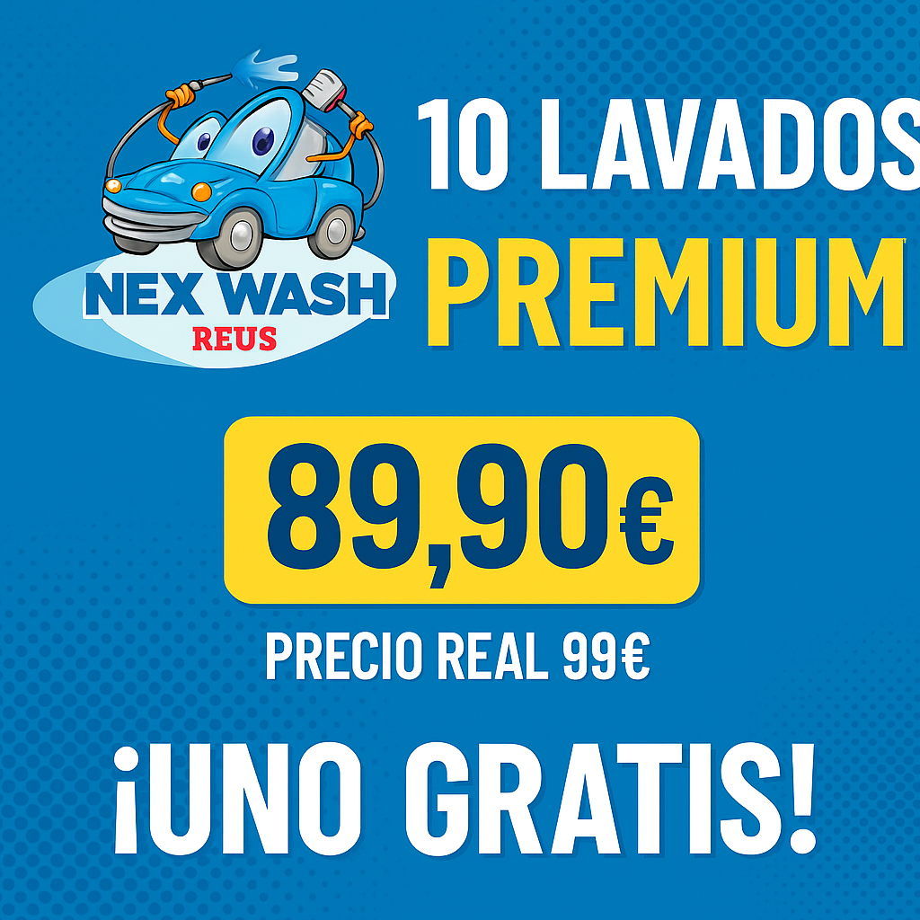 Pack x10 lavados 'PREMIUM' - Nex Wash Reus